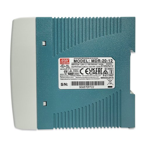 Блок питания Mean Well на DIN-рейку 20W 12V 1,67А MDR-20-12
