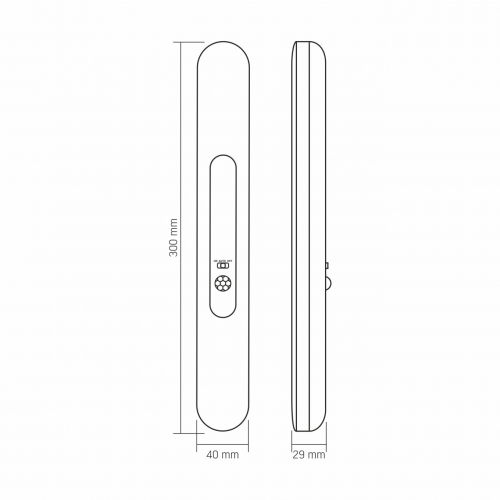 LED светильник аккумуляторный Videx с датчиком движения и пультом 2200mAh VL-NL013W-SR