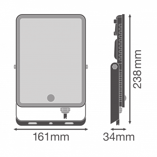 Світлодіодний прожектор Ledvance Floodlight Essential Sensor 50W 4000K IP65 з датчиком руху 4058075768390