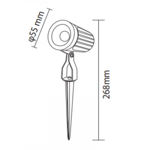 LED светильник садово-парковый Horoz OPTIC-7L 7W зеленый свет 076-117-0007-030