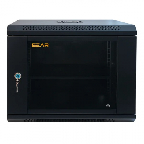 Шафа серверна настінна Gear 19 9U з полицею GWMSN-9U-600-450