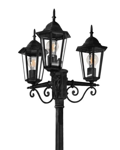 Уличный светильник Goldlux LIGURIA E27 IP43 черный 313423