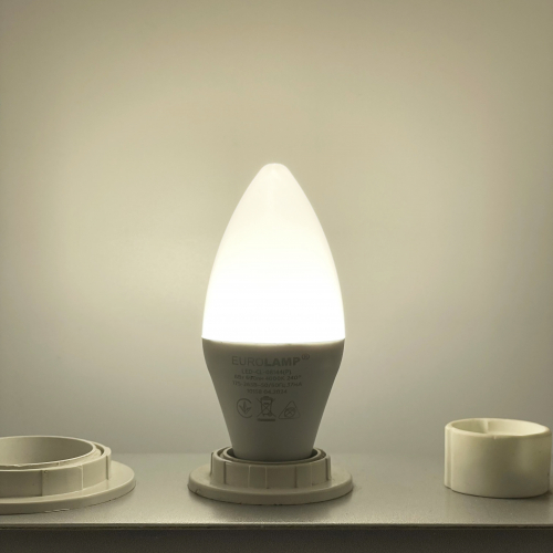 LED лампа Eurolamp ЕCО серия "P" 8W E14 4000K LED-CL-08144(P)