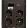 ДБЖ безперервної дії Gear 1200VA LCD plastic RJ45+USB GU-1200PLCD