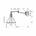 Светильник настенный Candellux COPENHAGEN 21-41210