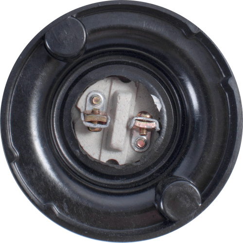 Патрон бакелітовий E.Next прямий настінний Е27 чорний s9100019