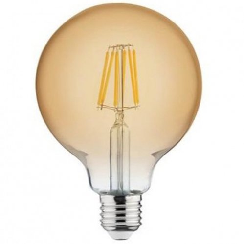 Світлодіодна LED лампа Horoz Filament RUSTIC GLOBE-6 6W E27 2200K 001-030-0006-010