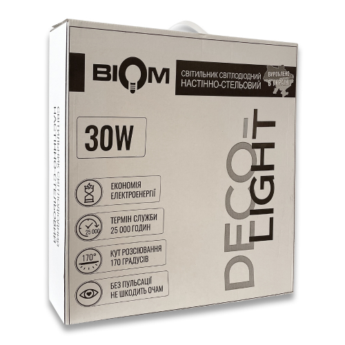 LED світильник накладний Biom 30W 5000К коло зоряне небо DL-R505-30-5