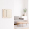 Выключатель Ardero EV113-C Soft трехклавишный шампань 8729 Выключатель Ardero EV113-C Soft трехклавишный шампань 8729