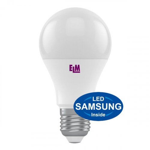 Світлодіодна лампа ELM B60 12W PA10S E27 3000