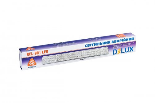 LED світильник аварійний DELUX REL-901 6W 90LED IP20