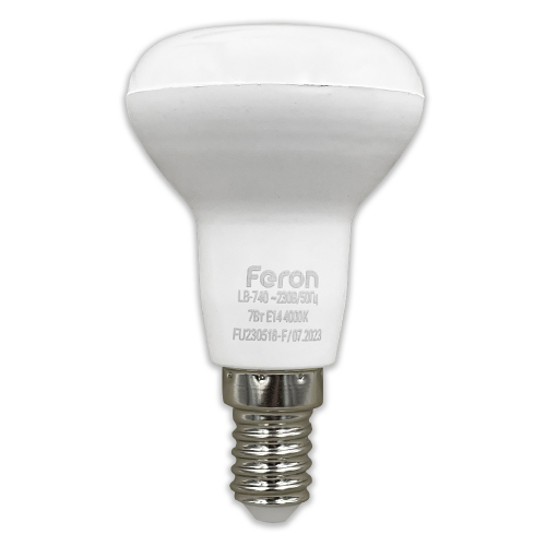 Світлодіодна LED лампа Feron LB-740 R50 7W E14 4000K (25983) 6301