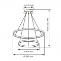 Люстра Goldlux Lea LED 35W 4000K черный 329172