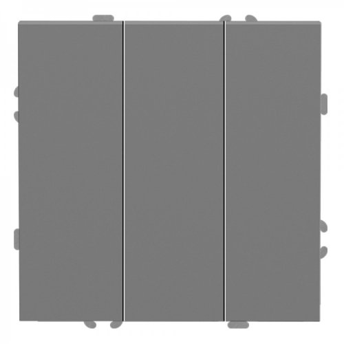 Выключатель Ardero EV113-G Soft трехклавишный серый 8709