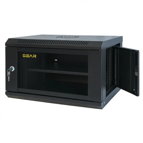 Шкаф серверный настенный Gear 19 6U с полкой GWMSN-6U-600-450