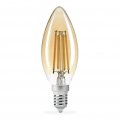 LED лампа Titanum Filament C37 4W E14 2200K бронза TLFC3704142A