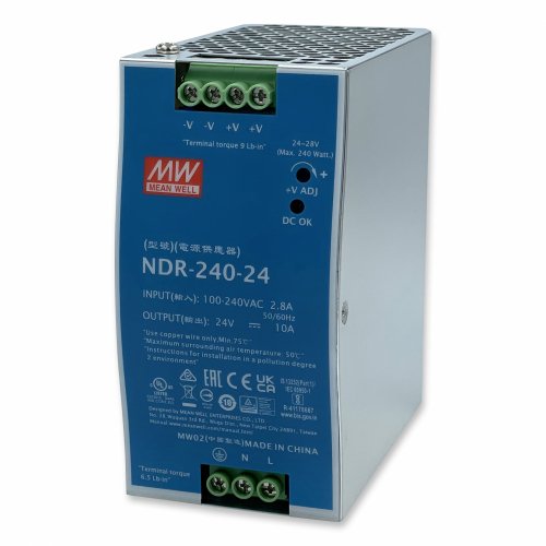 Блок питания на DIN-рейку Mean Well 240W 24V NDR-240-24