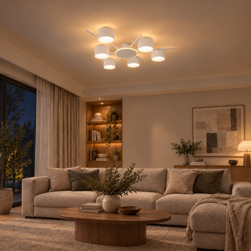 Світильник стельовий Eurolamp Montreal під лампи 6xGX70 IP20 білий LR-6xGX70(white)G1