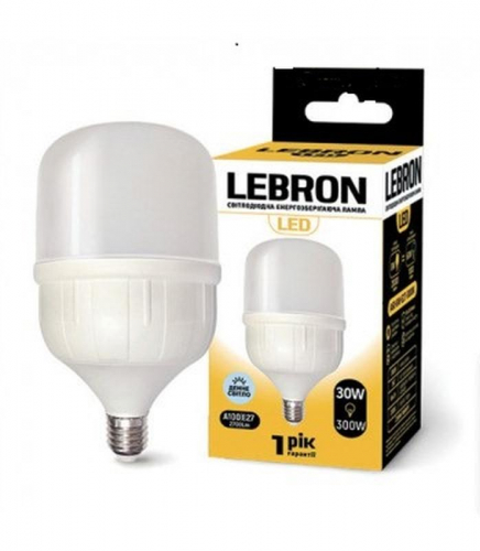 Світлодіодна лампа Lebron 30W Е27 4100K L-A100 11-18-16