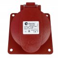 Розетка силова промислова TP Electric 4x32A 3P+PE із заземленням кутова 60-40-89
