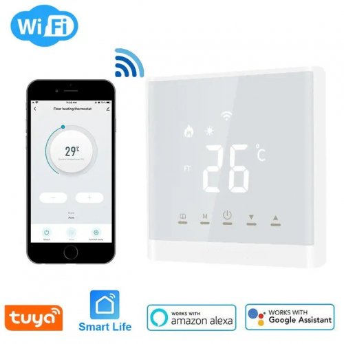 Wi-Fi терморегулятор для полу 4Heat AE-667 білий 4HT.AE667.WF