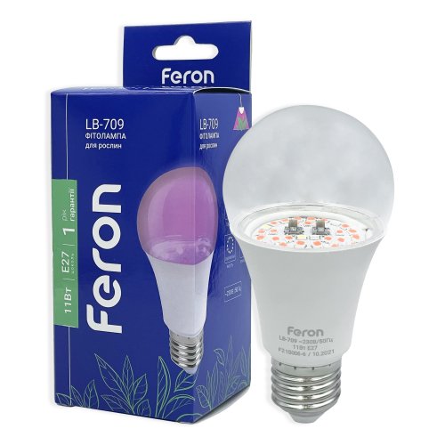 LED фитолампа Feron LB-709 11W E27 (40140) 7220