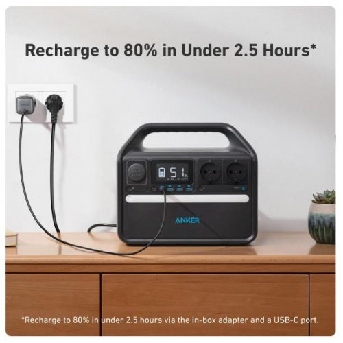 Портативная зарядная станция ANKER 535 500W 512Вт/ч A1751311