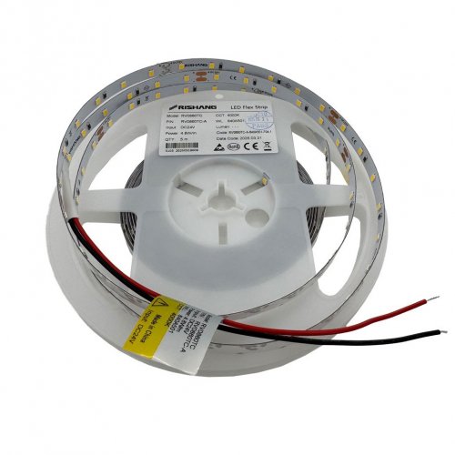LED лента Rishang SMD2835 60шт/м 4.8W/м IP20 24V 4000K RV0860TC-A 21810