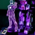 3D светильник "Железный человек 1" с пультом+адаптер+батарейки (3ААА) 05-036