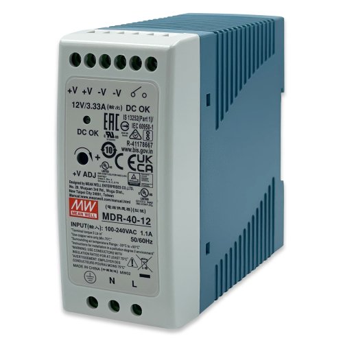 Блок питания Mean Well на DIN-рейку 40W 3.33A 12V MDR-40-12