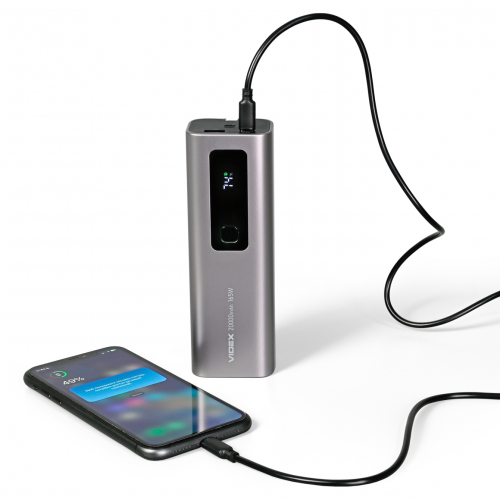 Портативний зарядний пристрій (повербанк) Videx 20000mAh 165W +Display VPB-366-G