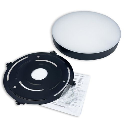 LED светильник накладной Biom 24W 5000К IP40 круглый черный NL-2-R24-B-5 25797