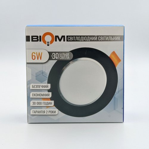 LED светильник Biom 6W 5000К круг CB-DF-6B 19666