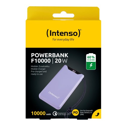 Портативний зарядний пристрій (повербанк) INTENSO 10000mAh QC3.0 F10000 PURPLE 7332033