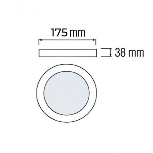 Світильник накладний Horoz CATALINA-18 18W 3CCT 3000/4000/6400К чорний 016-081-1018-020