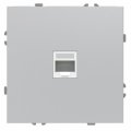 Розетка Ardero ER151PC-S Soft одинарна комп'ютерна срібло 8667 Розетка Ardero ER151PC-S Soft одинарна комп'ютерна срібло 8667