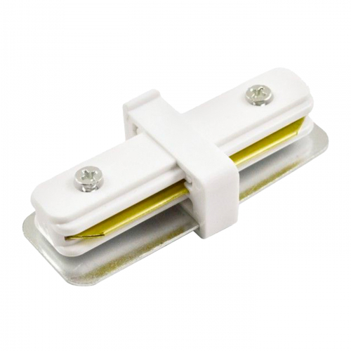З'єднувач Eurolamp для магнітного шинопроводу прямий CNCTR-TR(white)S