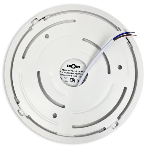LED світильник накладний Biom 24W 5000К IP40 круглий білий NL-1-R24-W-5 25789