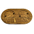 Подрозетник Двойной Retro-R деревянный Дуб темный CSO.R2.oak03