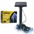 Уличная гирлянда на солнечной батарее Lebron штора 2.1х0.5м 110LED IP44 аккумуляторная белый 15-17-80 Уличная гирлянда на солнечной батарее Lebron штора 2.1х0.5м 110LED IP44 аккумуляторная белый 15-17-80