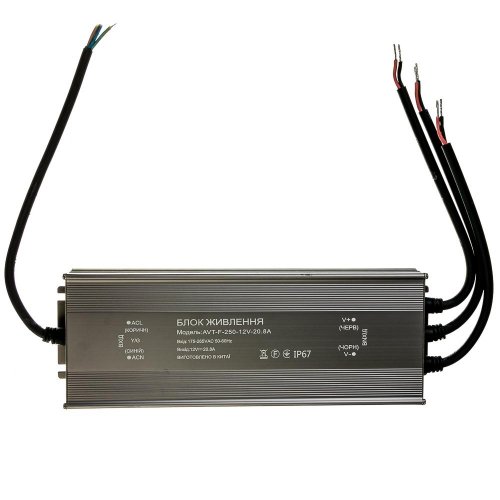 Блок питания AVT 250W 12V 20.83А IP67 1019879 Блок питания AVT 250W 12V 20.83А IP67 1019879