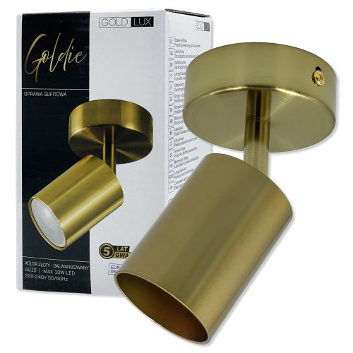 Светильник настенный Goldlux Goldi GU10 IP20 золото 327253