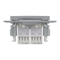 Розетка комп. двойная RJ45 кат.5е UTP Schneider Asfora Сталь EPH4400162