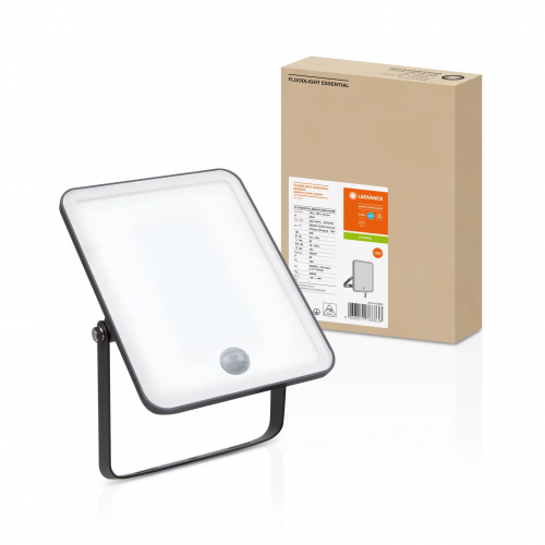 LED прожектор Ledvance Floodlight Essential Sensor 30W 4000K IP65 с датчиком движения 4058075768338