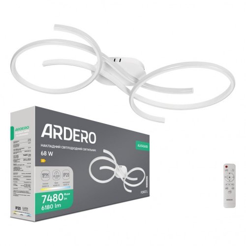 LED светильник Ardero AL6545ARD FORCE L 68W 3000-6500К с пультом (80965) 8932