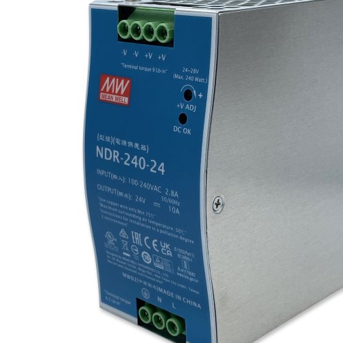 Блок питания на DIN-рейку Mean Well 240W 24V NDR-240-24