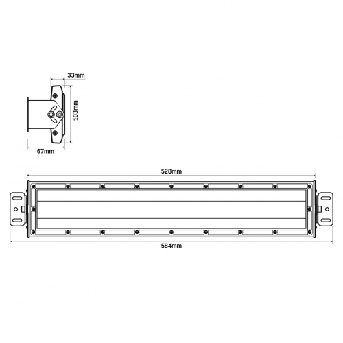 LED светильник высотный линейный Videx 100W 5000К IP65 VL-HBL02-1005B