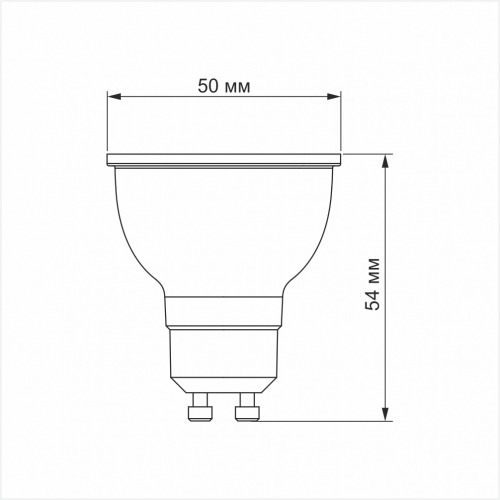 Світлодіодна LED лампа Videx MR16е 6W GU10 4100K дімерна VL-MR16еD-06104