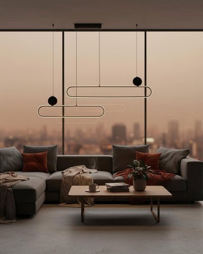 LED світильник підвісний Goldlux Florentyna 48W 4000K золото 333902