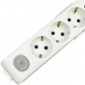 Колодка 6 гнізд із заземленням та кнопкою Viko Multi-let 90118600 Колодка 6 гнізд із заземленням та кнопкою Viko Multi-let 90118600